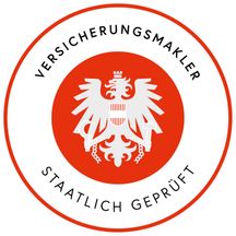 Versicherungsmakler Staatlich geprüft Siegel